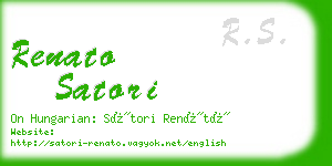 renato satori business card